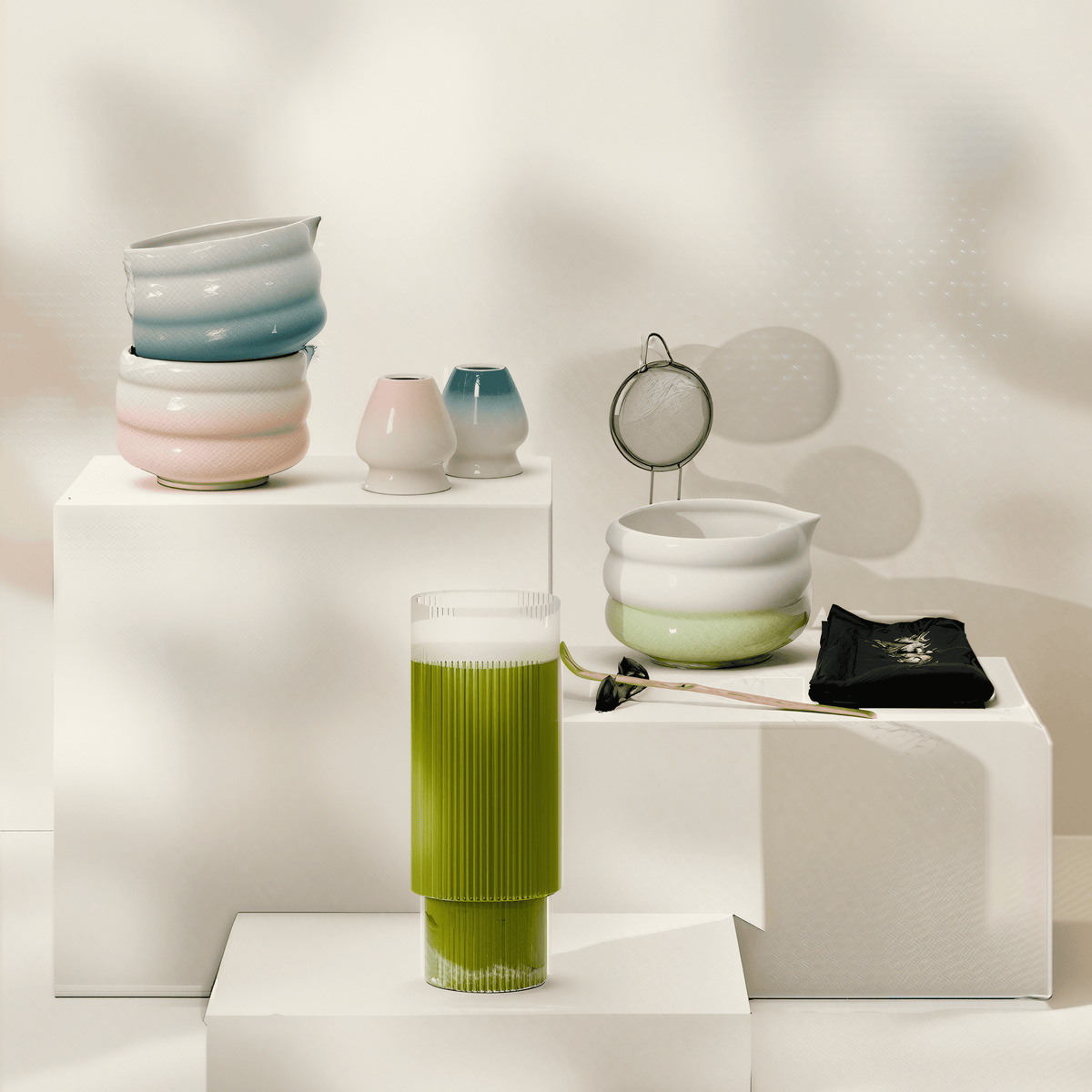 Premium Matcha Wave Tea Set