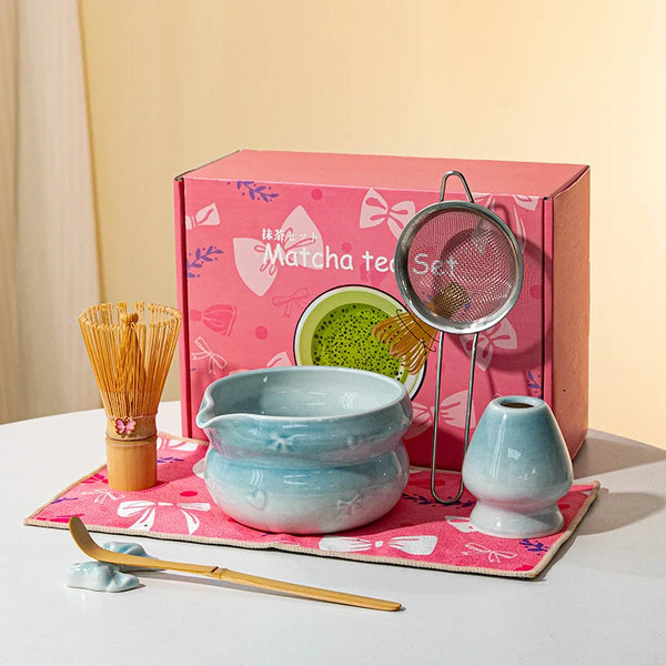 Premium Matcha Ceramic Set - Multiple Colors