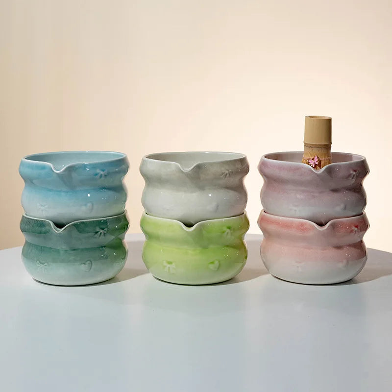 Premium Matcha Ceramic Set - Multiple Colors
