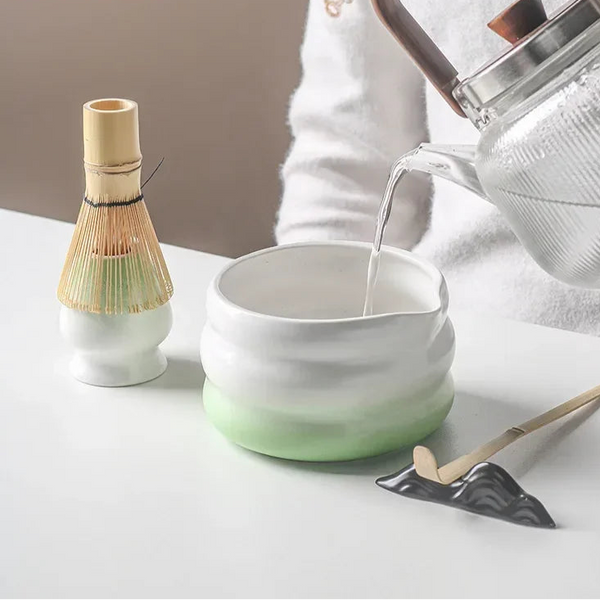 Premium Matcha Wave Tea Set - Matcha Moss