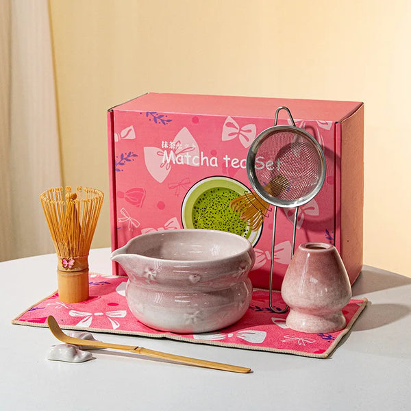 Premium Matcha Ceramic Set - Multiple Colors