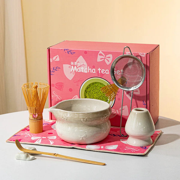 Premium Matcha Ceramic Set - Multiple Colors