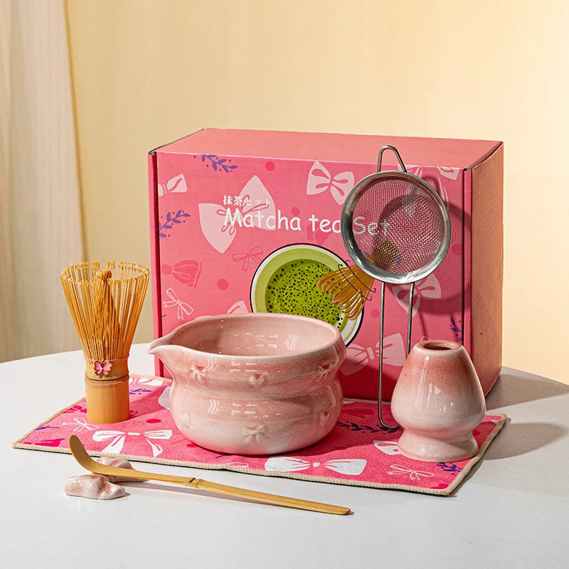Premium Matcha Ceramic Set - Multiple Colors
