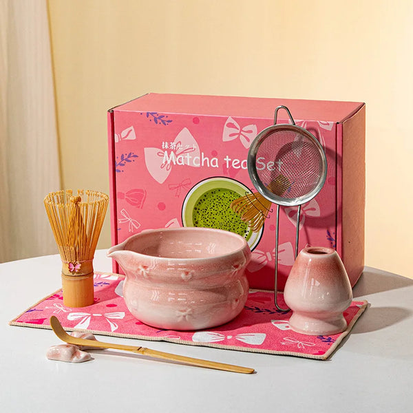 Premium Matcha Ceramic Set - Multiple Colors