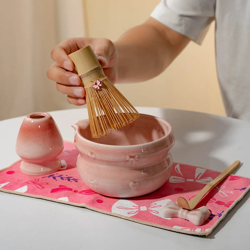 Premium Matcha Ceramic Set - Multiple Colors