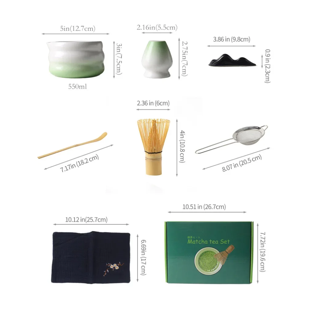 Premium Matcha Wave Tea Set