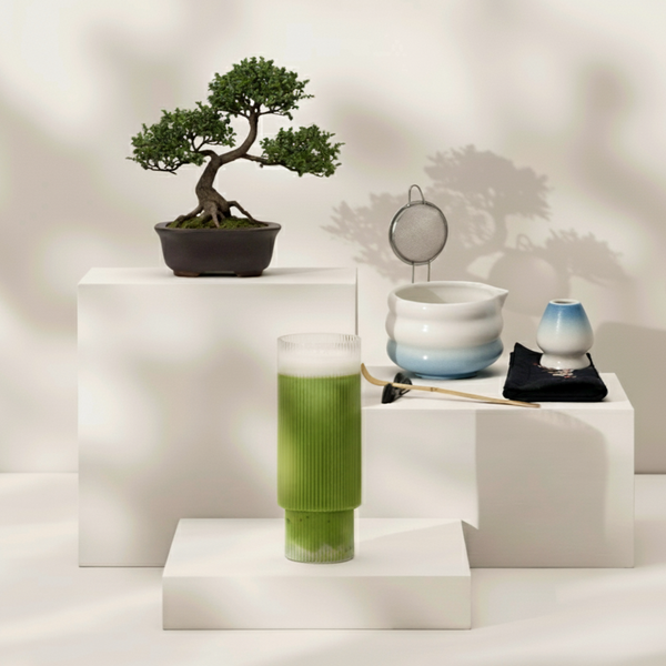 Premium Matcha Wave Tea Set - Asagi Blue